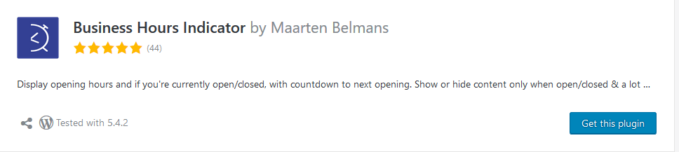 business hoursindicator plugin