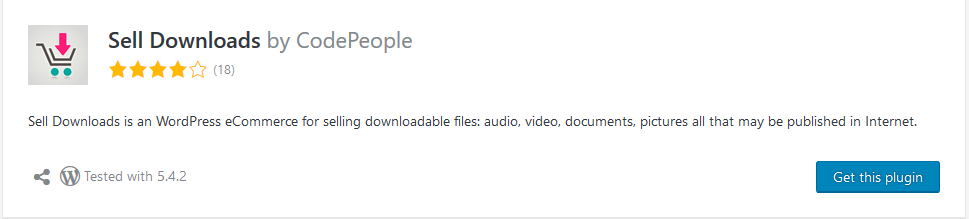 sell downloads plugin