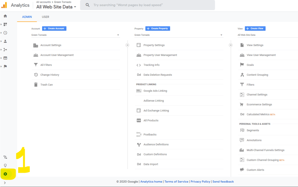 google analytics how to screenshot 1