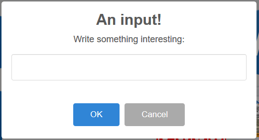 sweet alert save input text