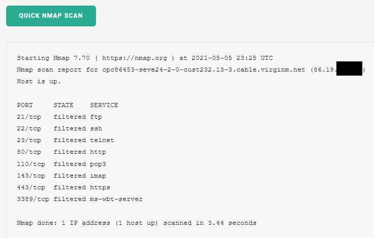 nmap scan